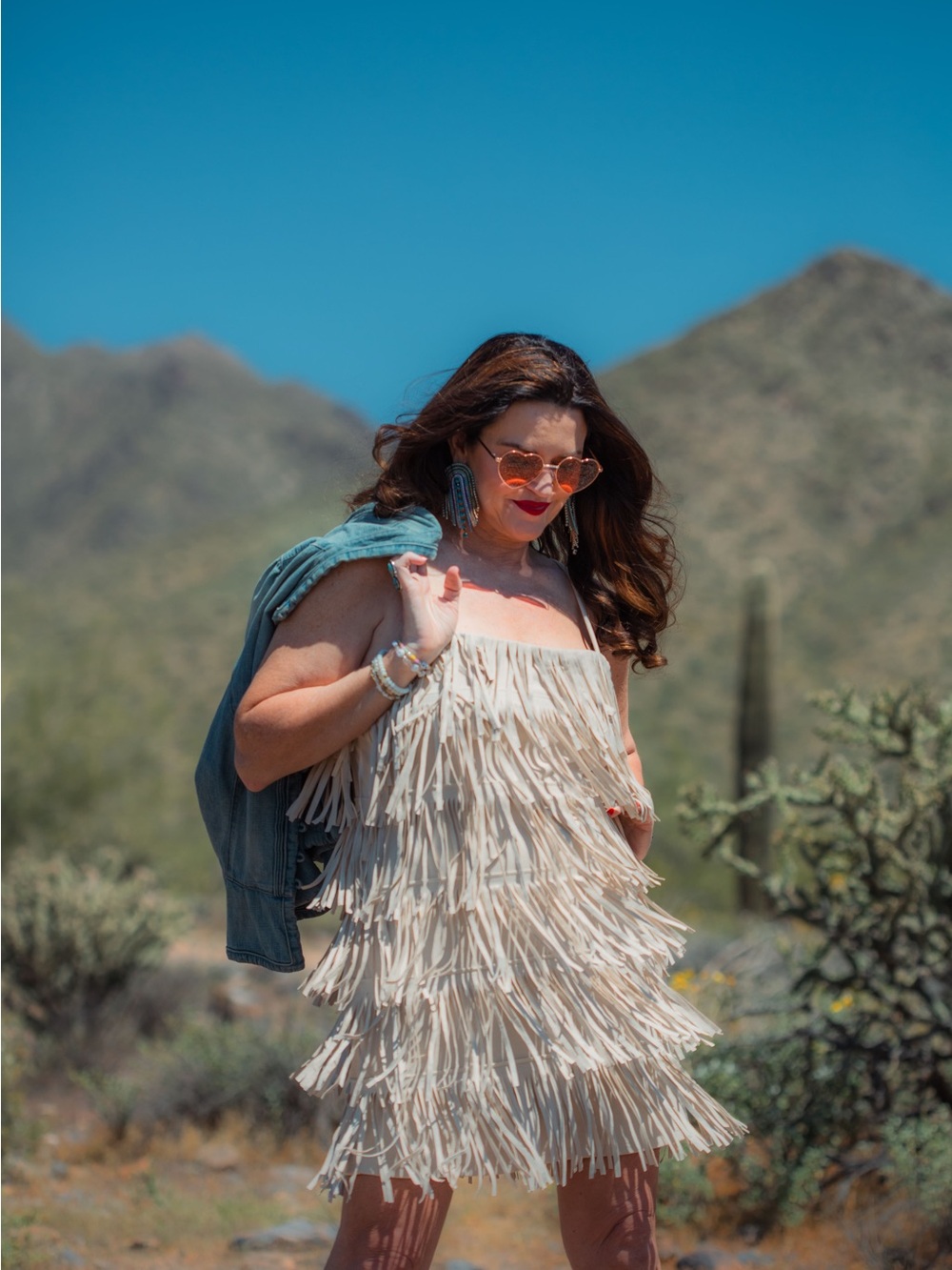 Fringe Vegan Suede Mini Dress